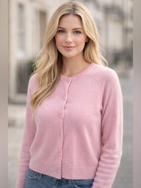 Joie Cashmere Pink Cardigan